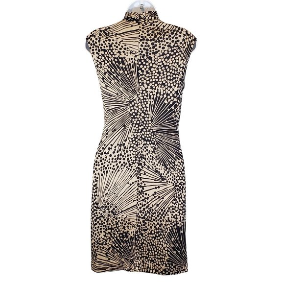 TRINA TURK Mock Turtleneck Drapey Sheath Dress Size 2 - Picture 5 of 9
